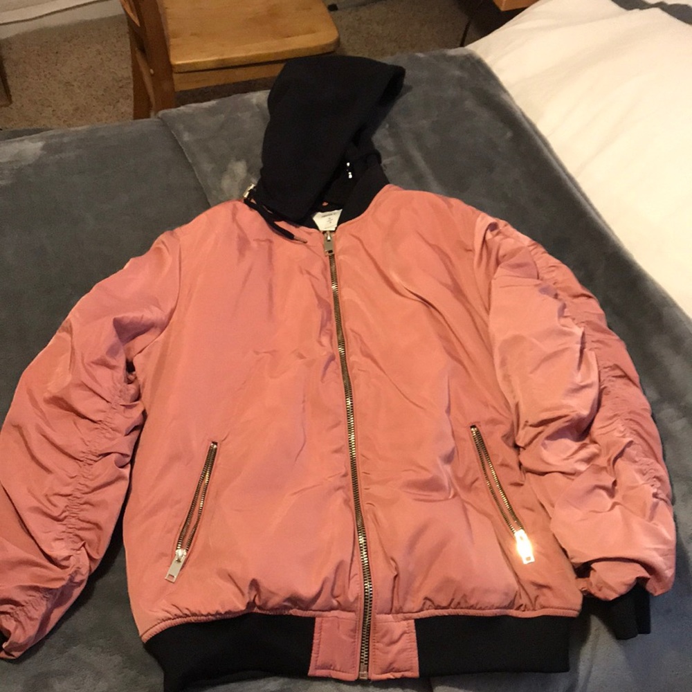 Rose Gold Bomber Jacket